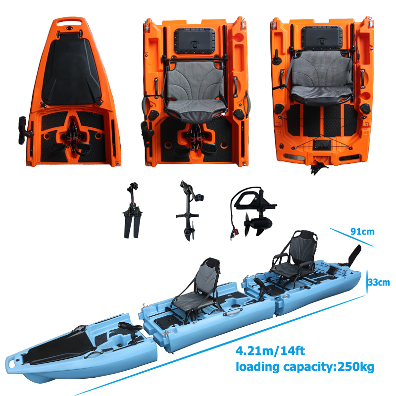 Fishing Kayak Pedal Drive - 14FT 2 Kişilik Ayrılabilir Pedal Kayığı