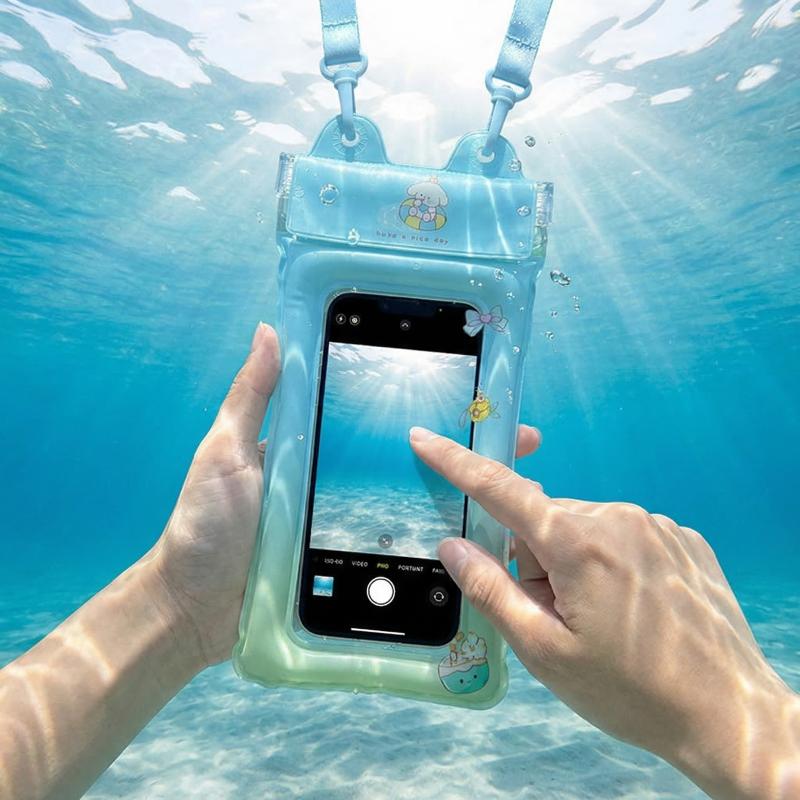 Fishing Kayak Inflatable - Yüzen Hava Yastıklı Telefon Çantası Karikatür
