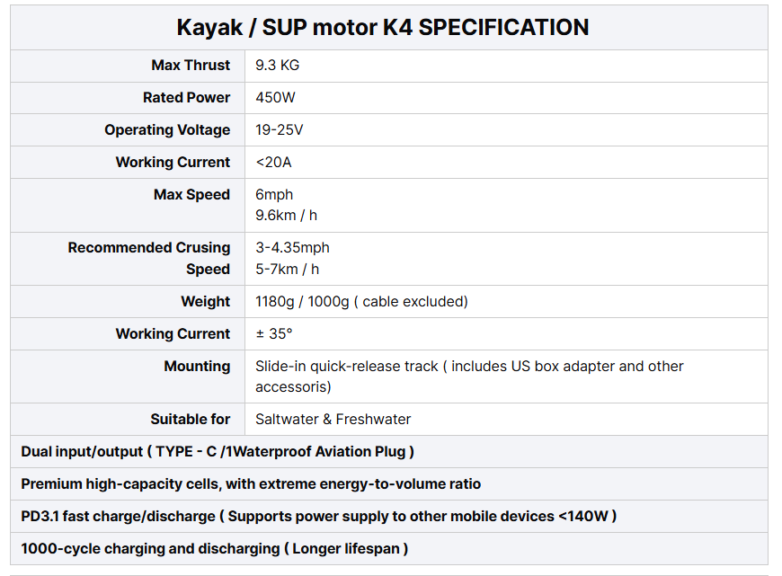 EDGE K4 Akıllı Sürücülü Elektr - Fishing Kayak Trolling Motor incelemesi ve fiyatı