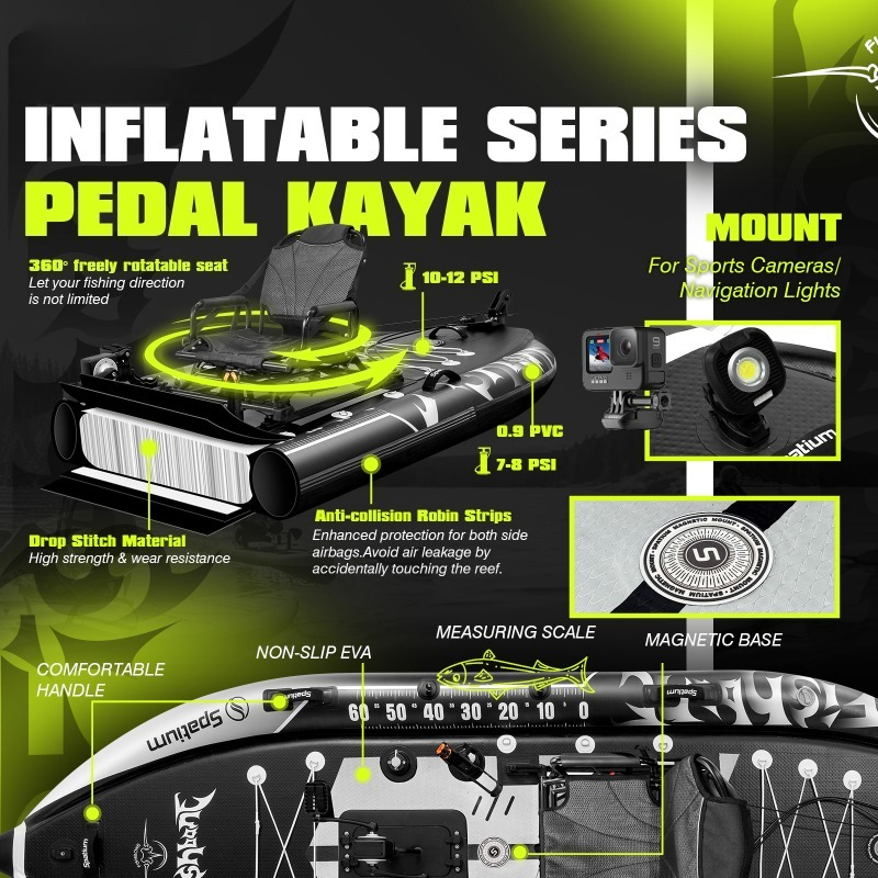 Spatium Deniz Suyu Korozyonuna - Fishing Kayak Pedal Drive incelemesi ve fiyatı